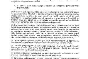 DERNEK TÜZÜĞÜ