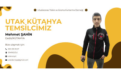 UTAK Derneği Kütahya İl Temsilcimiz