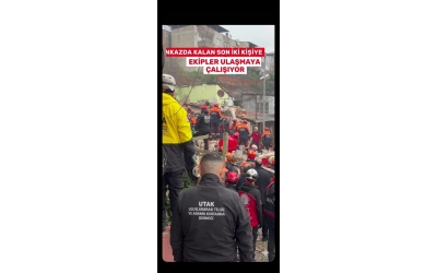 UTAK ISTANBUL Fatih/Ayvansaray enkazda kalan son iki kisiye ulasmaya calisiyor