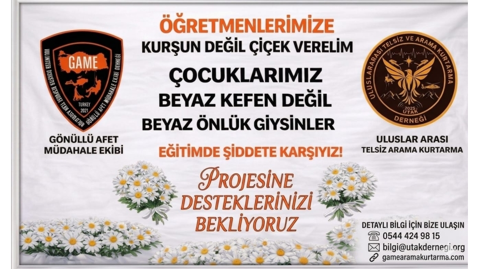 Eğitimde Şiddete Karşı El Ele: "Kurşun Değil Çiçek" Projesi Başladı!